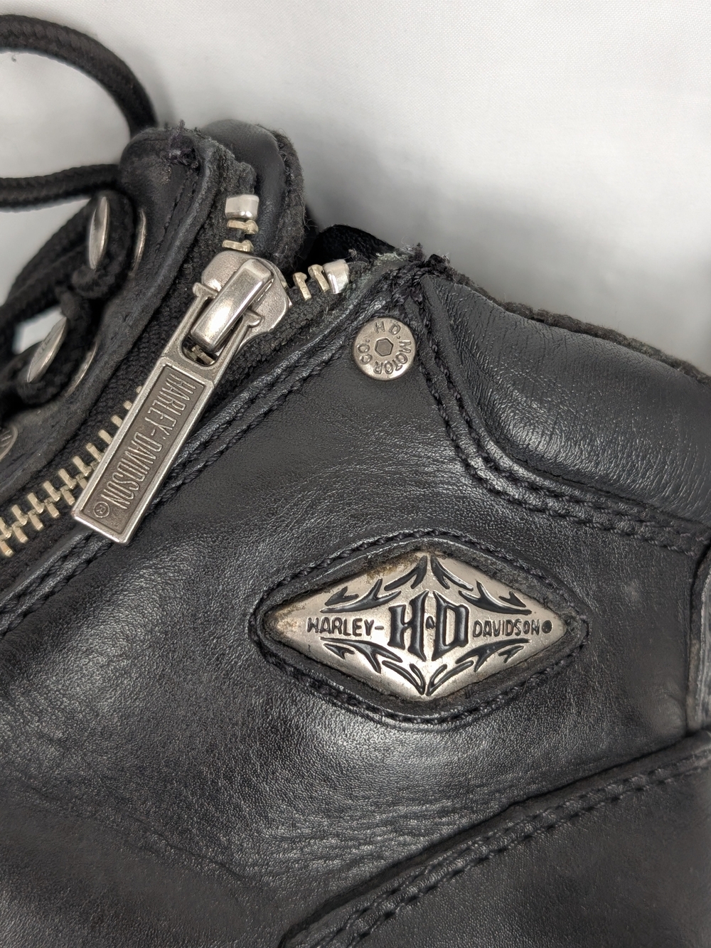Harley-Davidson Black Leather Motorcycle Biker Boots Women’s 9 - Picture 16 of 16